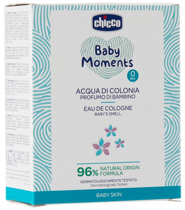 CHICCO BABY MOMENTS ACQUA DI COLONIA PROFUMO DI BAMBINO 100 ML - Farmamood