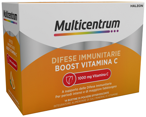 MULTICENTRUM DIFESE IMMUNITARIE BOOST VITAMINA C 14 BUSTINE - Farmamood