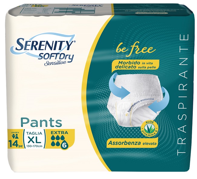 SERENITY PANTS SD SENSITIVE EXTRA XL 14 PEZZI - Farmamood
