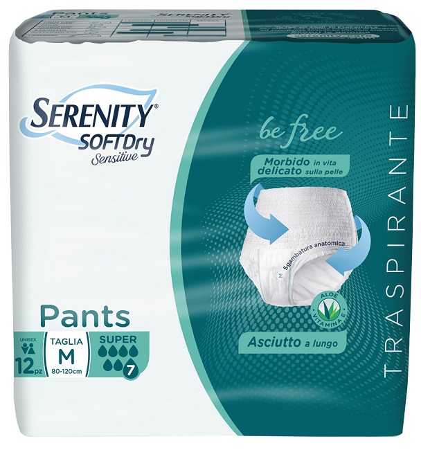 SERENITY PANTS SD SENSITIVE SUPER M 12 PEZZI - Farmamood