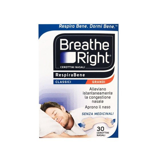 CEROTTI NASALI BREATH RIGHT CLASSICI GRANDI 30 PEZZI - Farmamood