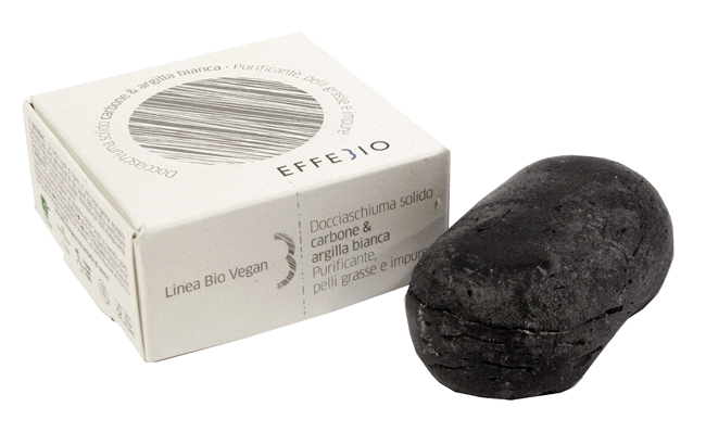 EFFEBIO DOCCIASCHIUMA SOLIDO CARBONE E ARGILLA BIANCA 75 G - Farmamood