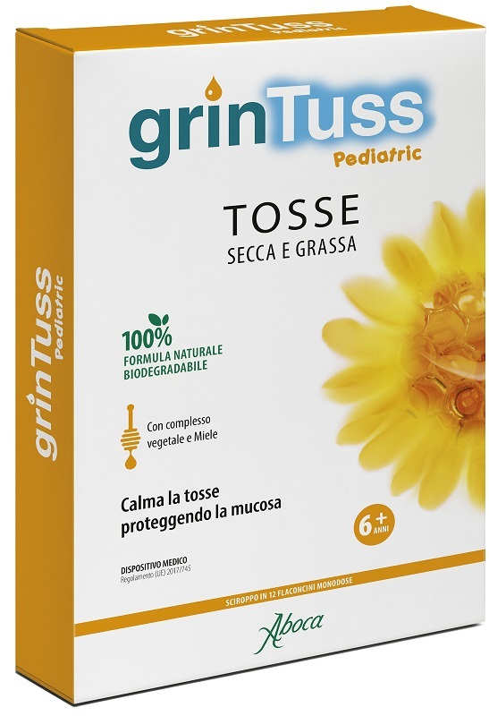 GRINTUSS PEDIATRIC SCIROPPO 12 FLACONCINI - Farmamood