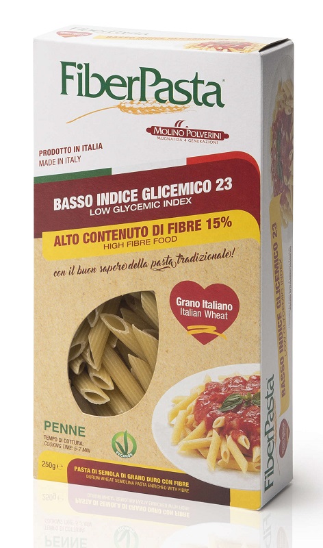 FIBERPASTA PENNE BASSO INDICE GLICEMICO 250 G - Farmamood