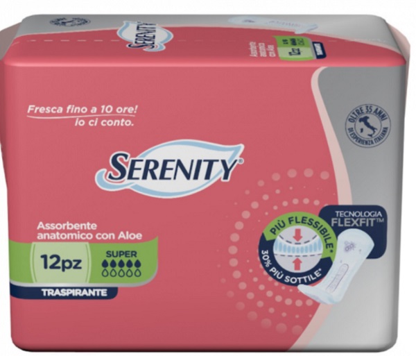 PANNOLONE PER INCONTINENZA SERENITY LIGHT LADY SUPER 12 PEZZI - Farmamood