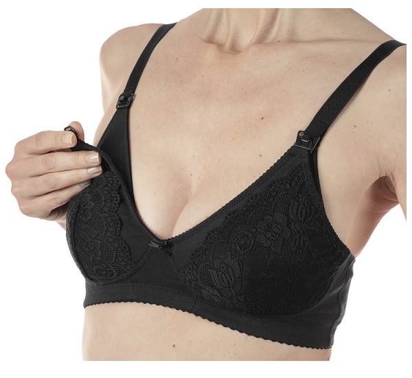 MAMMY REGGISENO COTONE ALLATTAMENTO BLACK 4C - Farmamood