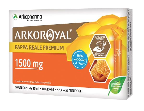 ARKOROYAL PAPPA REALE 1500MG SENZA ZUCCHERO 10 FLACONCINI DA 15 ML - Farmamood