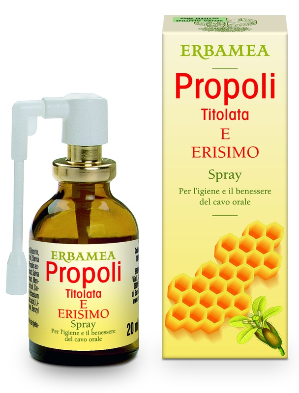 PROPOLI ERISIMO TITOLATA SPRAY 20 ML - Farmamood