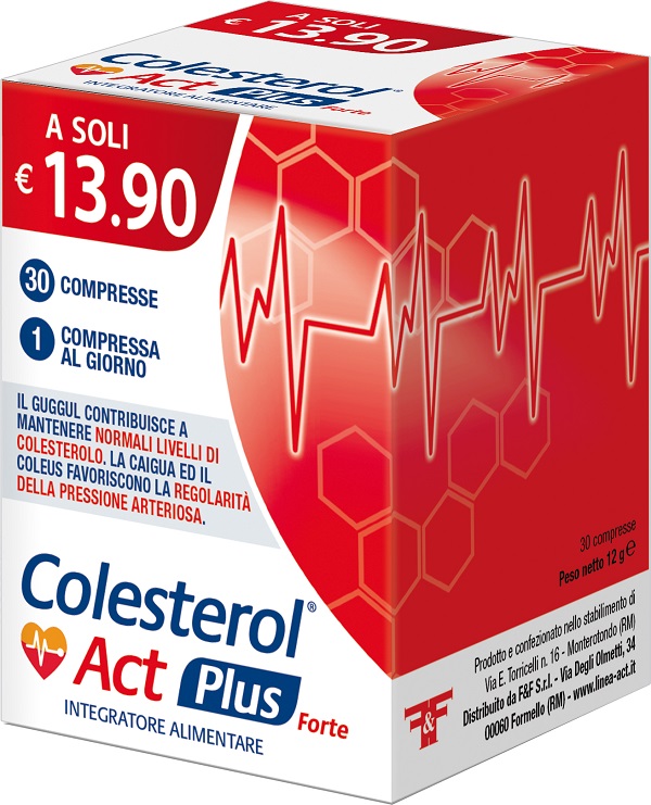 COLESTEROL ACT PLUS FORTE 30 COMPRESSE - Farmamood