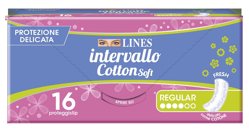 PROTEGGISLIP LINES INTERVALLO COTTON SOFT FRESH DISTESI 16 PEZZI - Farmamood