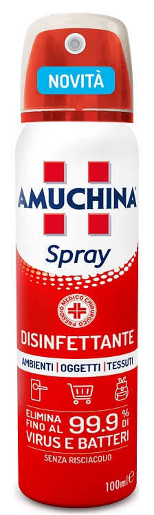 AMUCHINA SPRAY AMBIENTI OGGETTI TESSUTI 100 ML - Farmamood