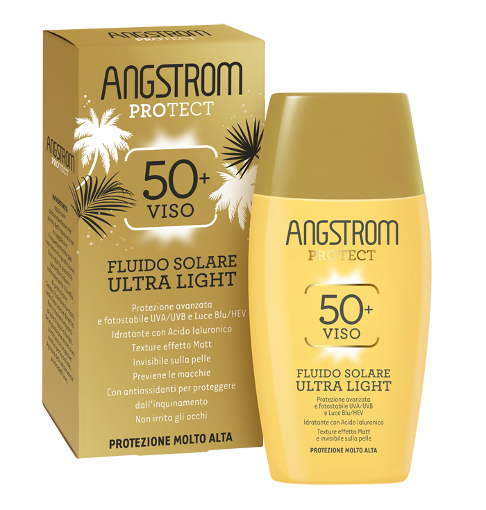 ANGSTROM FLUIDO SOLARE VISO ULTRA LIGHT SPF 50+ 40 ML - Farmamood