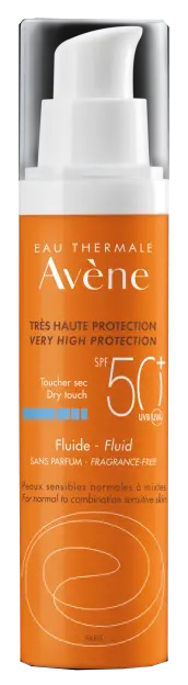 AVENE SOL FLUIDO SPF50+ SENZA PROFUMO NUOVA FORMULA 50 ML - Farmamood