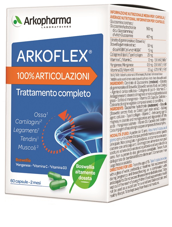 ARKOFLEX 100% ARTICOLAZIONI 60 CAPSULE - Farmamood