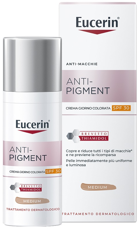 EUCERIN ANTI-PIGMENT GIORNO SPF30 COLORATO MEDIUM 50 ML - Farmamood