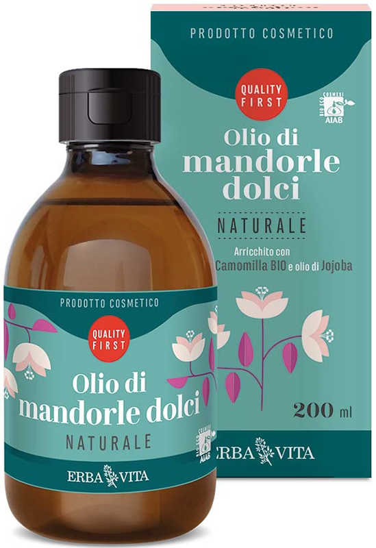 OLIO DI MANDORLE DOLCI NATURALE 200 ML - Farmamood