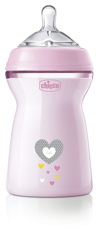 CHICCO BIBERON NAT FEEL PP 6M+ 330 ML BIMBA - Farmamood