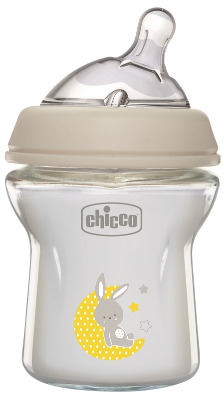 CHICCO BIBERON NAT FEEL VETRO 0M+ 150 ML - Farmamood