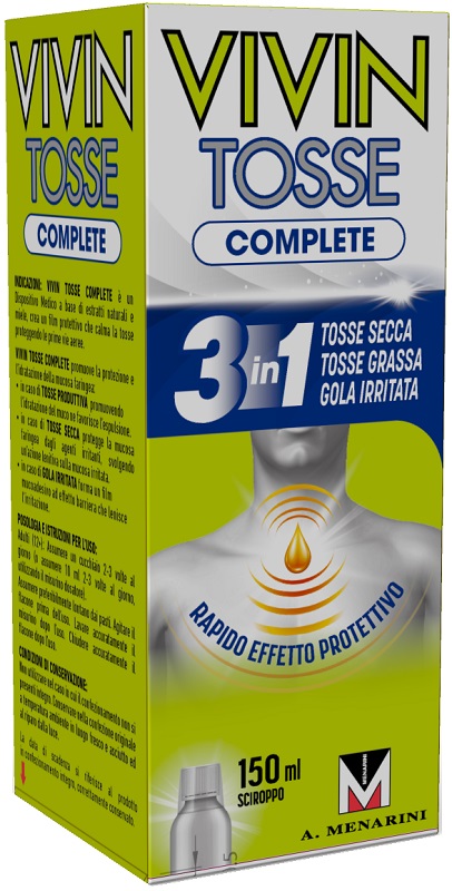 VIVIN TOSSE COMPLETE SCIROPPO PER TOSSE 150 ML - Farmamood