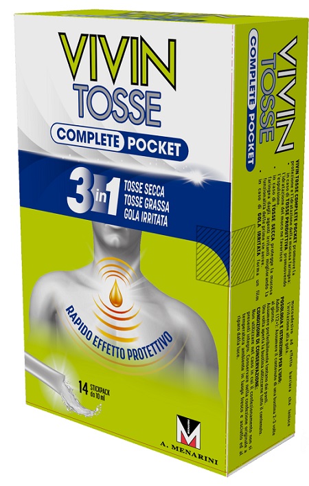 VIVIN TOSSE POCKET 14 STICK PACK SCIROPPO 10 ML - Farmamood