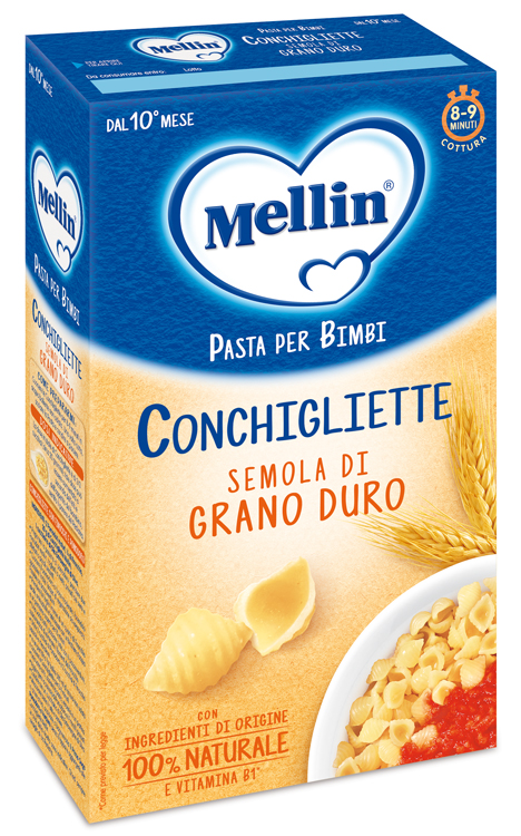 MELLIN CONCHIGLIETTE 100% GRANO DURO 280 G - Farmamood
