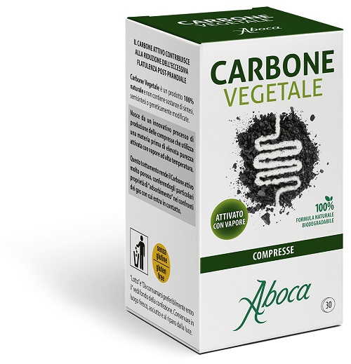 CARBONE VEGETALE 30 COMPRESSE - Farmamood