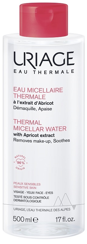 URIAGE EAU MICELLAIRE THERMALE PELLI SECCHE FLACONE 500 ML - Farmamood