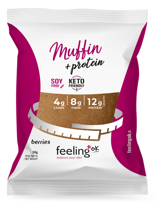 FEELING OK MUFFIN FRUTTI DI BOSCO 50 G - Farmamood