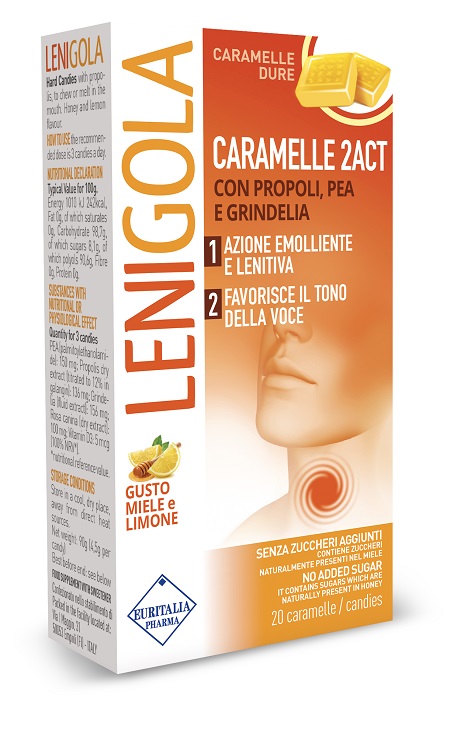 LENIGOLA 2ACT CARAMELLE DURE 20 PEZZI - Farmamood