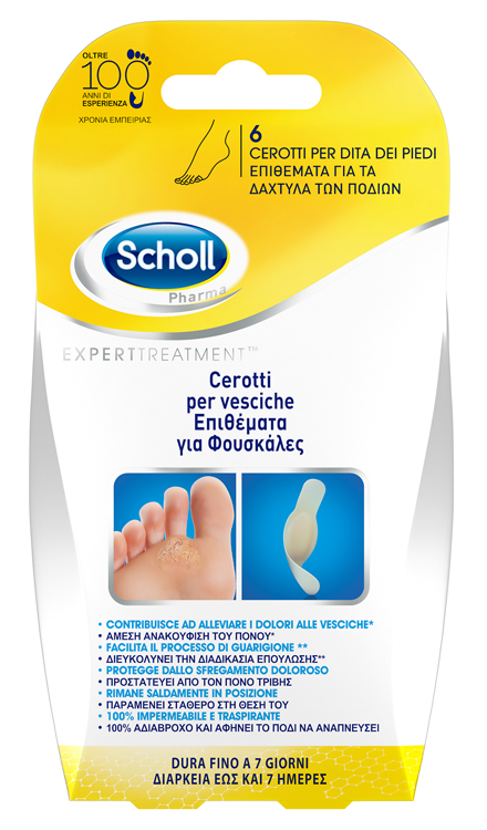 CEROTTO SCHOLL VESCICA DITA PIEDE 6 PEZZI - Farmamood