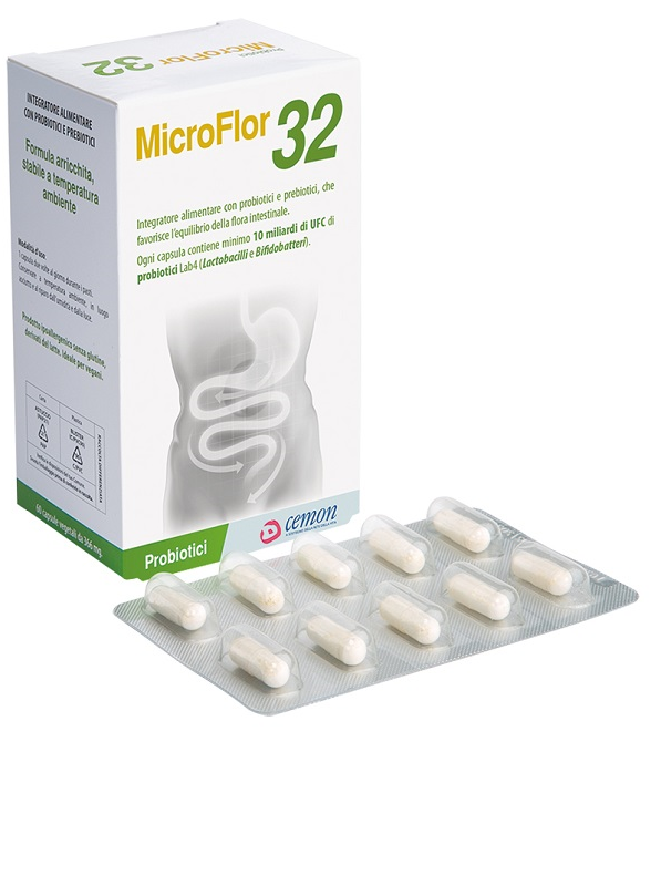 MICROFLOR 32 60 CAPSULE 366 MG NO FRIGO - Farmamood