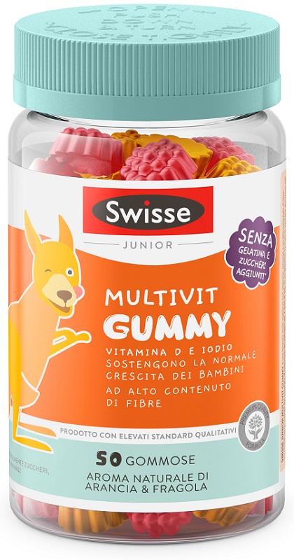 SWISSE JUNIOR MULTIVIT GUMMY 50 PASTIGLIE GOMMOSE - Farmamood