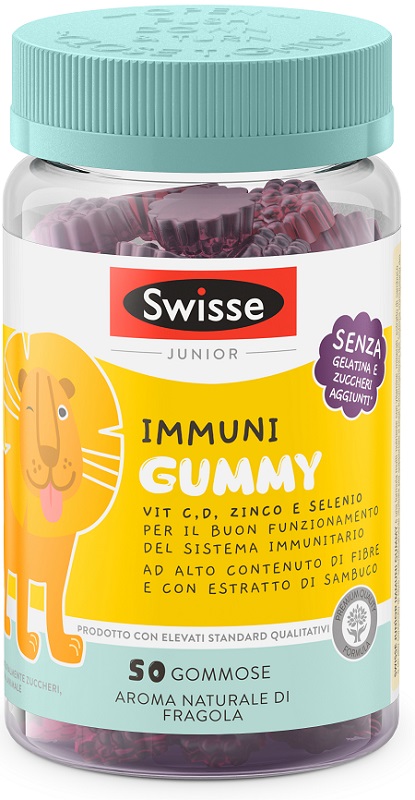 SWISSE JUNIOR IMMUNI GUMMY 50 PASTIGLIE GOMMOSE - Farmamood