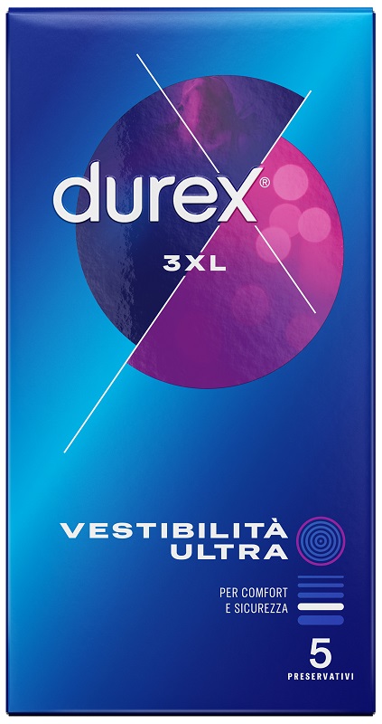 PRESERVATIVO DUREX 3XL VESTIBILITA' ULTRA 5 PEZZI - Farmamood