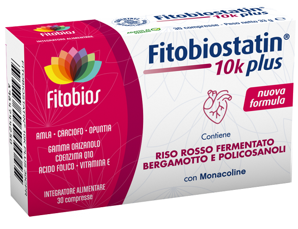 FITOBIOSTATIN 10K PLUS 30 COMPRESSE - Farmamood