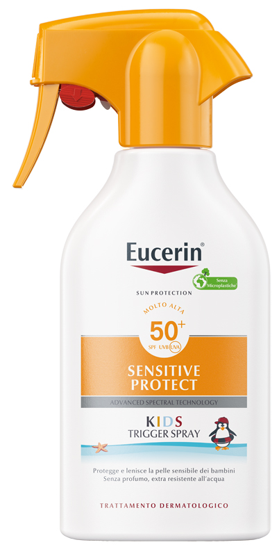 EUCERIN SUN KIDS SENSITIVE PROTECT SPF50+ TRIGGER SPRAY 250 ML - Farmamood