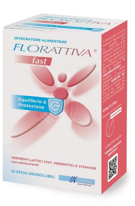FLORATTIVA FAST 10 STICK OROSOLUBILI - Farmamood