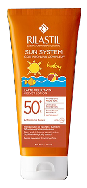 RILASTIL SUN SYSTEM BABY LATTE VELLUTO SPF50+ 250 ML - Farmamood