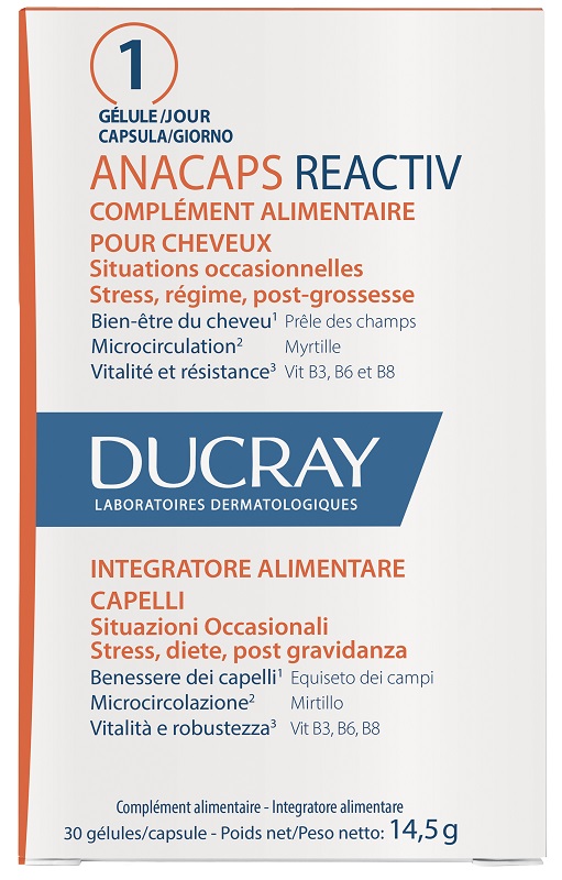 ANACAPS REACTIV CAPELLI SITUAZIONE OCCASIONALE 30 CAPSULE - Farmamood