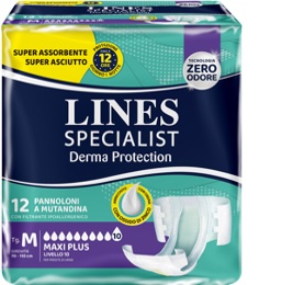 PANNOLONE MUTANDINA LINES SPECIALIST DERM AP L 12 PEZZI - Farmamood