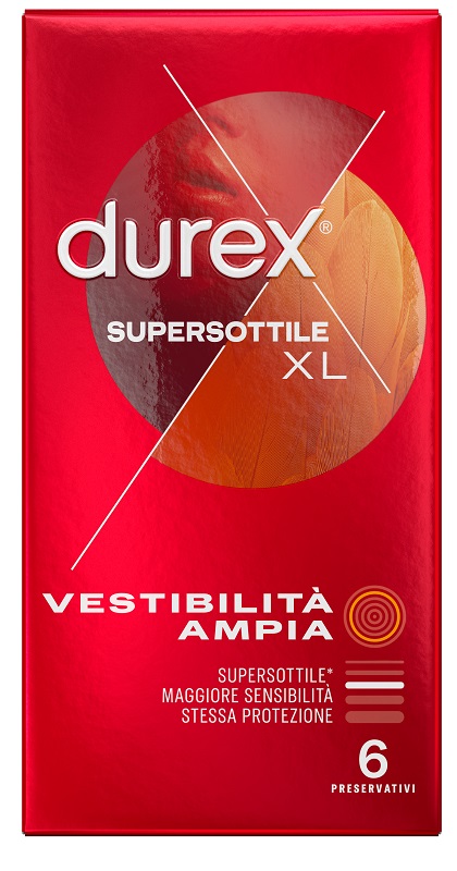 PROFILATTICO DUREX SUPERSOTTILE XL 6 PEZZI - Farmamood