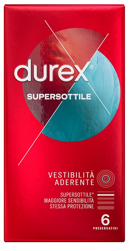 PROFILATTICO DUREX SUPERSOTTILE CLOSE FIT 6 PEZZI - Farmamood