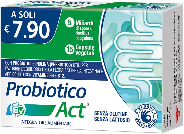 PROBIOTICO ACT 15 CAPSULE VEGETALI - Farmamood
