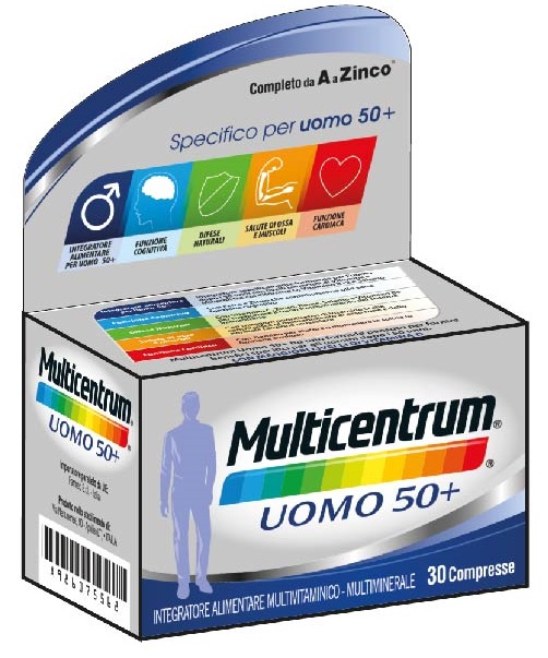 MULTICENTRUM UOMO 50+ 30 COMPRESSE - Farmamood