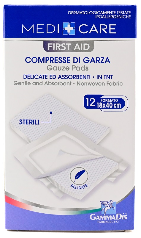GARZA MEDICARE TNT 18X40 CM 12 PEZZI - Farmamood