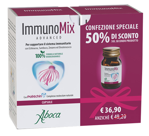 IMMUNOMIX ADVANCED 50 CAPSULE RM CONFEZIONE SPECIALE 2 PEZZI - Farmamood
