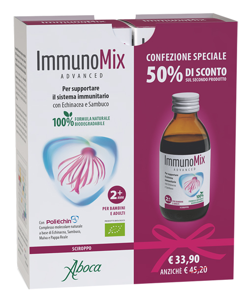 IMMUNOMIX ADVANCED SCIROPPO CONFEZIONE SPECIALE 2 PEZZI - Farmamood