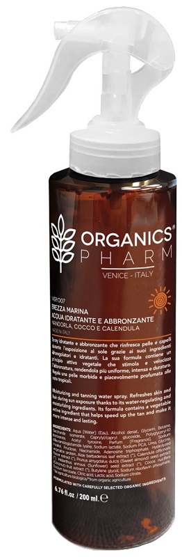 ORGANICS PHARM BREZZA MARINA ACQUA IDRATANTE E ABBRONZANTE 200 ML - Farmamood
