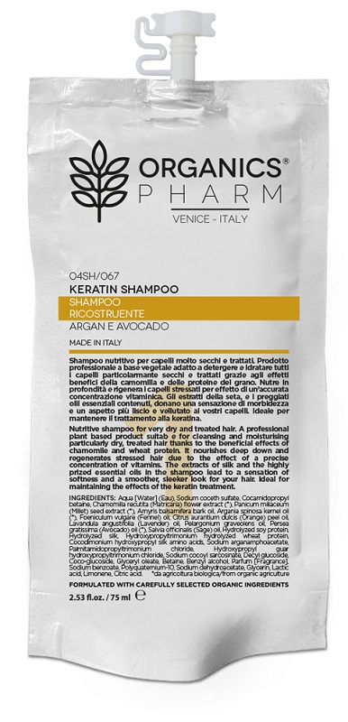 ORGANICS PHARM KERATIN SHAMPOO 75 ML - Farmamood