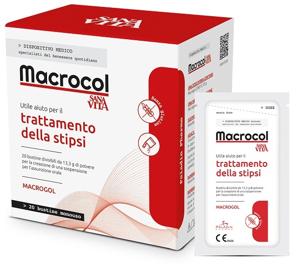 SANAVITA MACROCOL PLUS 20 BUSTINE DA 13,81 G - Farmamood